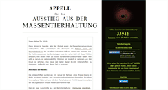 Desktop Screenshot of gegen-massentierhaltung.de